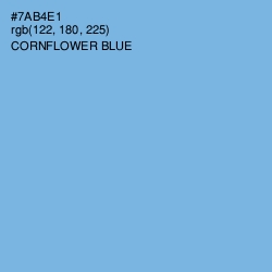 #7AB4E1 - Cornflower Blue Color Image